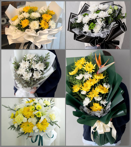 陕西渭南市临渭区站南街道白事花束代送